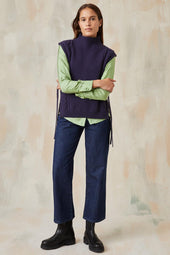 Sleeveless sweater Deep blue