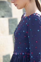 Iris silk dress