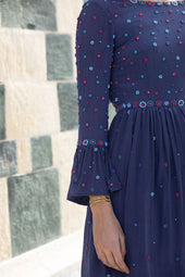 Iris silk dress