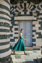 Eucalyptus silk dress