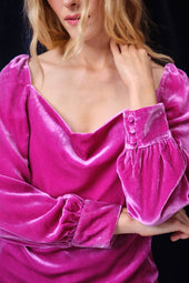 Blouse Coquette Magenta