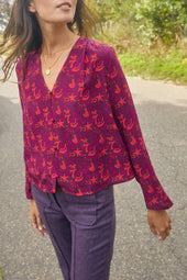 Envoutante Grigri silk Blouse