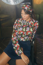 Blouse Olympe en soie Pégase