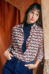 Sous-Pull en coton Bleu Marine