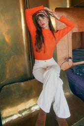 Sous-pull en coton Mandarine