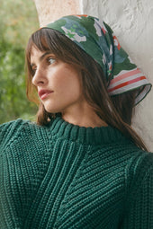 Foulard en soie Astro