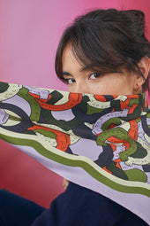 Foulard en soie Pégase