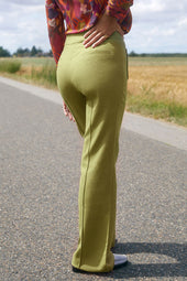 Pantalon Enchanteur en laine Vert Pistache
