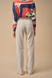 Pantalon Idéaliste en velours Brume