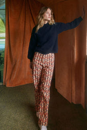 Pantalones Morphée de terciopelo Prunelle