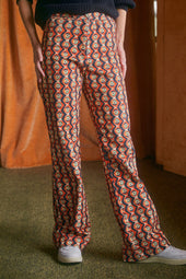 Pantalones Morphée de terciopelo Prunelle