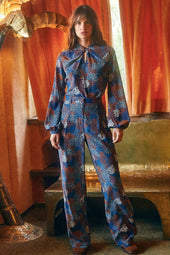 Olympe Zodiac silk Pants