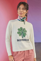 Pull Bonheur en laine