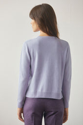 Pull Bonheur Violet en laine