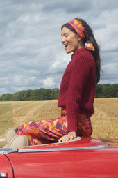 Pull Envoutant en laine Grenat