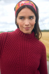 Pull Envoutant en laine Grenat