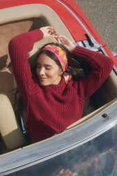 Pull Envoutant en laine Grenat