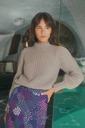 Pull Envoutant Gris Galaxie