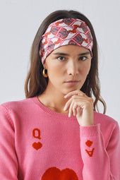 Foulard en soie Dame de Cœur