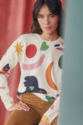 Pull en laine Soi x Leona Rose