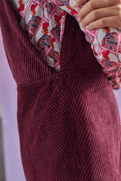 Fig velvet chasuble dress