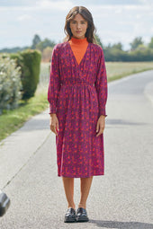 Vestido Heroína de seda Grigri