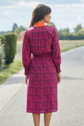 Vestido Heroína de seda Grigri