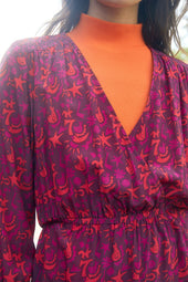 Vestido Heroína de seda Grigri