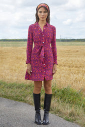 Dress Imprévisible in Grigri silk