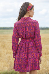 Dress Imprévisible in Grigri silk
