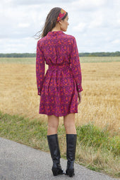 Dress Imprévisible in Grigri silk