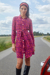 Dress Imprévisible in Grigri silk