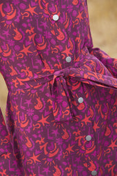 Dress Imprévisible in Grigri silk