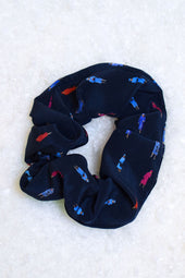 Scrunchy silk Reine Elisabeth Blue