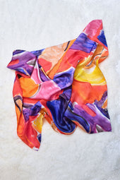 Foulard en soie Délices
