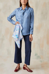 Foulard en soie Givre