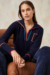 Pull Paolo Bleu Profond