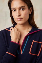 Paolo Deep Blue Sweater