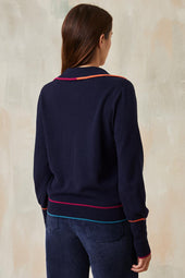 Paolo Deep Blue Sweater