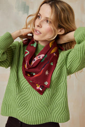 Soi x Leona Rose silk scarf