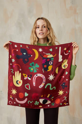 Pañuelo de seda Soi x Leona Rose