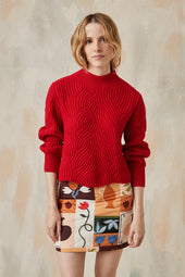 Jersey rojo bermellón