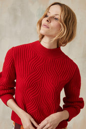 Jersey rojo bermellón