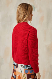 Jersey rojo bermellón