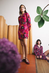 Vestido Hera de seda Pomodoro