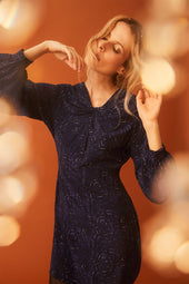 Hera dress in silk Mots Exquis