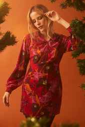 Vestido Hera de seda Pomodoro