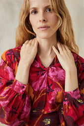 Vestido Hera de seda Pomodoro