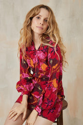 Vestido Hera de seda Pomodoro