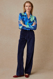 Pants Idéaliste velvet Midnight blue
